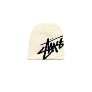 Stussy Beanie & Skullcap White/Black